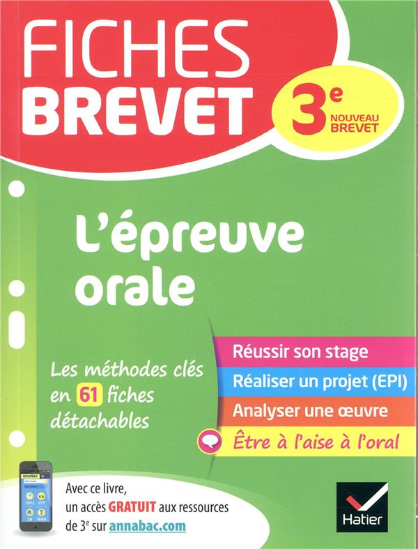 - FICHES BREVET L'EPREUVE ORALE - POUR REUSSIR SON EXPOSE ET L'ENTRETIEN - FICHES BREVET L'EPREUVE ORALE - POUR REUSSIR SON EXPOSE ET L'ENTRETIEN